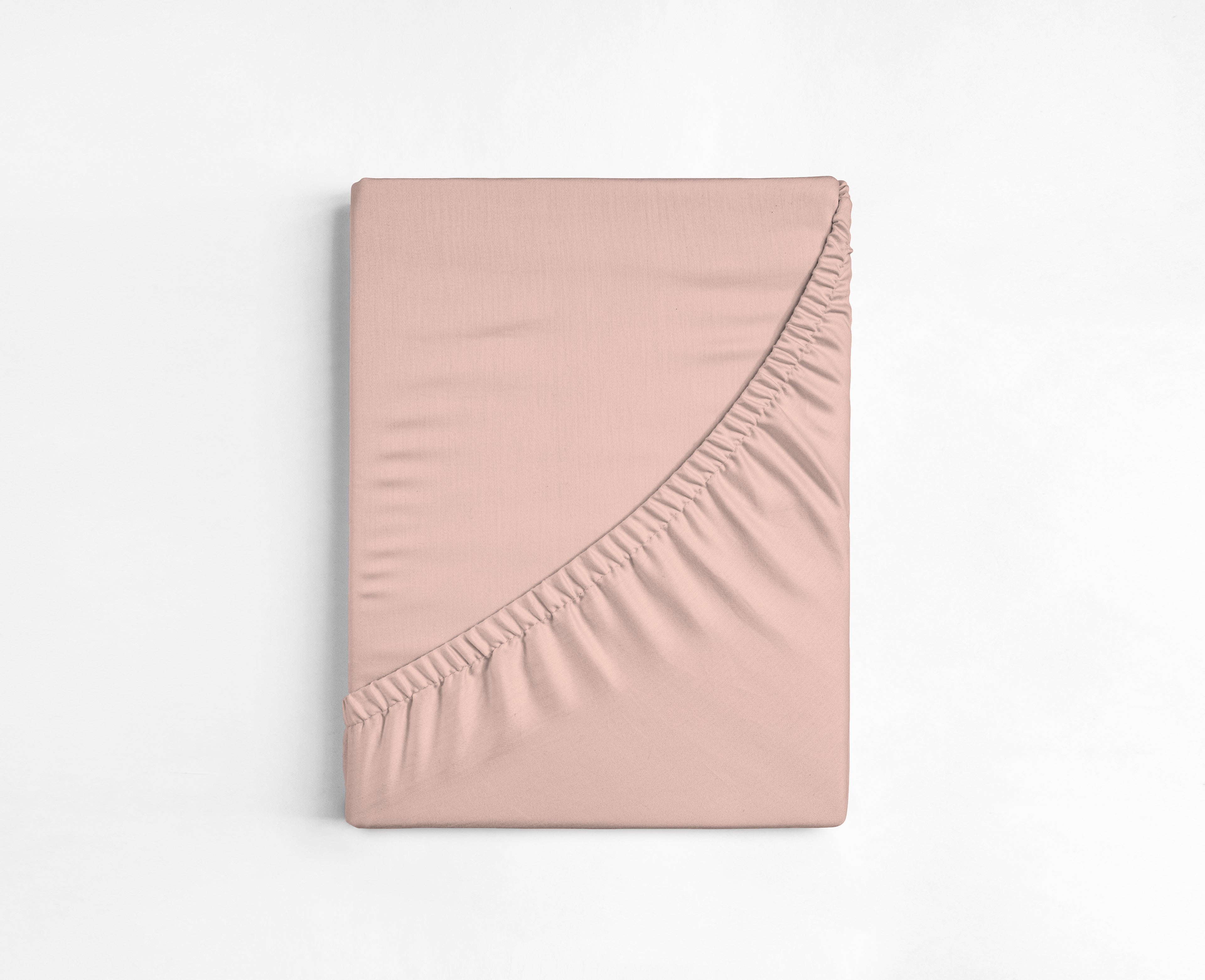 Swaas 100% Organic Cotton Pink Solid Dyed Fitted Sheet Set