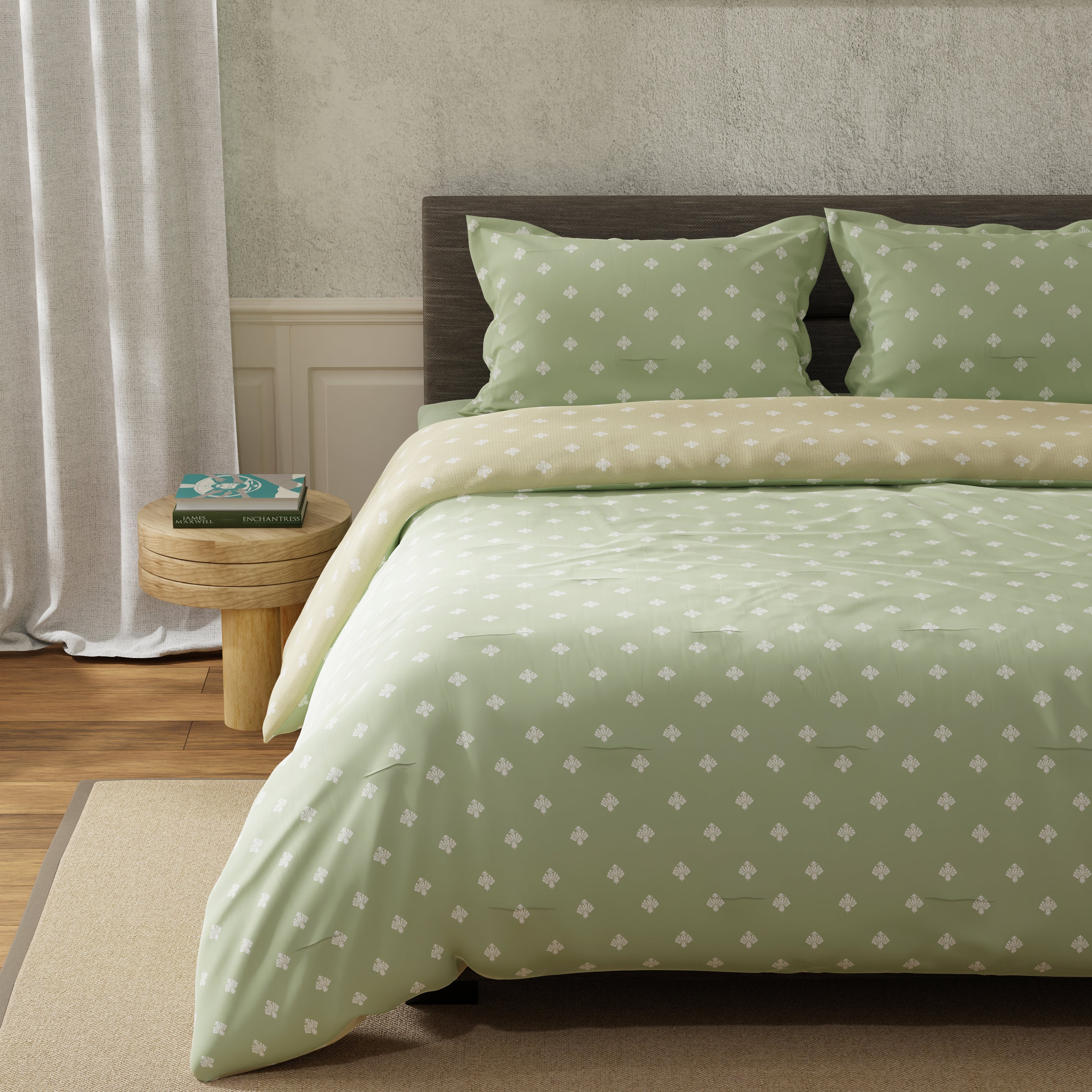 100% Cotton 200 TC Reversible Quilt - Anika