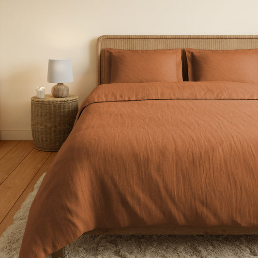 Meerkat Linen Cotton Bedsheet Set