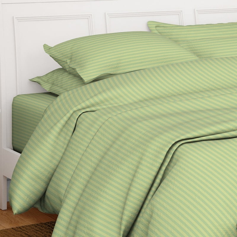Swaas Antimicrobial 300TC Sateen Striped Pillow Covers
