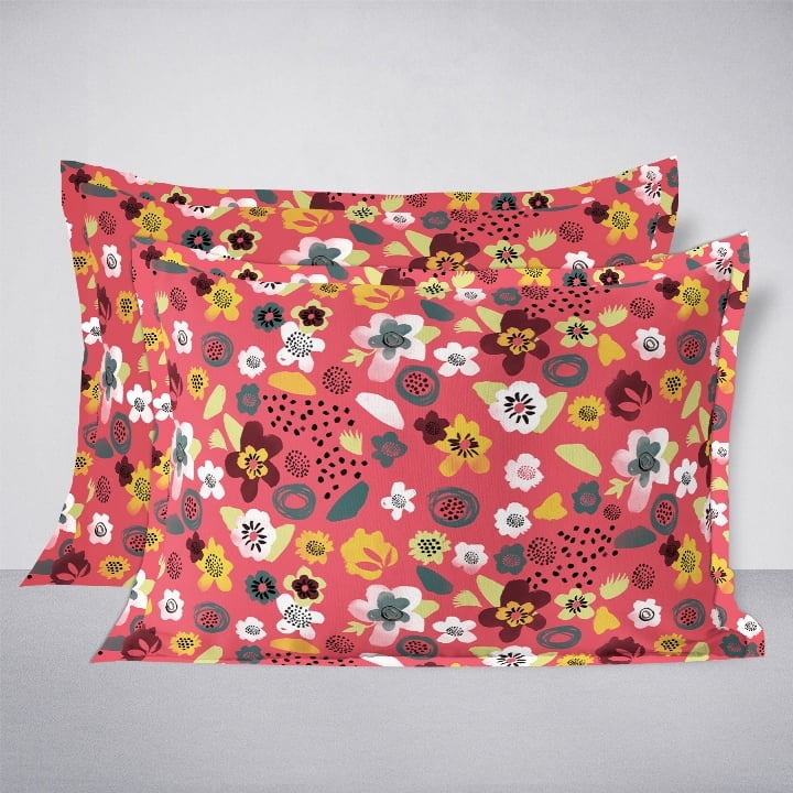 Swaas 100% Pure Cotton Petal Princess Pillow Covers
